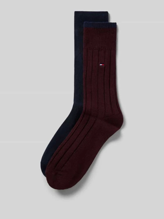 Zdjęcie produktu skarpety z mieszanki bawełny Tommy Hilfiger Ciemnoczerwony