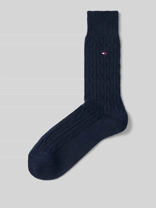 Zdjęcie produktu Skarpety z mieszanki bawełny Tommy Hilfiger Granatowy
