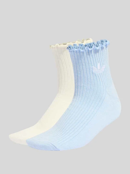 Zdjęcie produktu skarpety z mieszanki bawełny w zestaw 2 szt. adidas Originals Jasnoniebieski