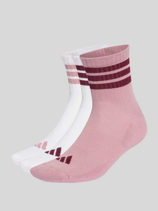 Zdjęcie produktu Skarpety z mieszanki bawełny w zestaw 3 szt. Adidas Biały