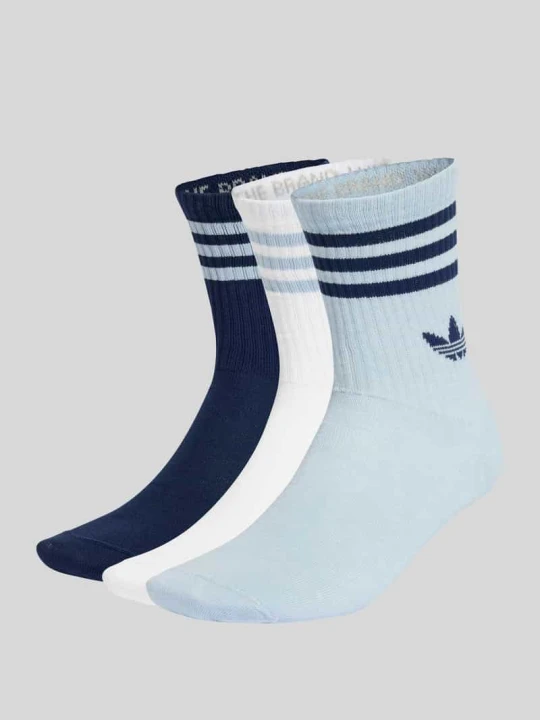 Zdjęcie produktu Skarpety z mieszanki bawełny w zestaw 3 szt. adidas Originals Niebieski