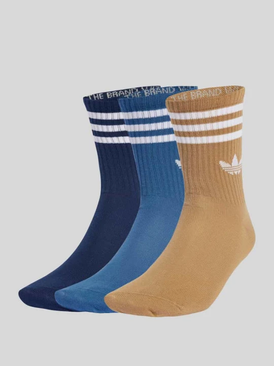 Zdjęcie produktu Skarpety z mieszanki bawełny w zestaw 3 szt. adidas Originals Niebieski
