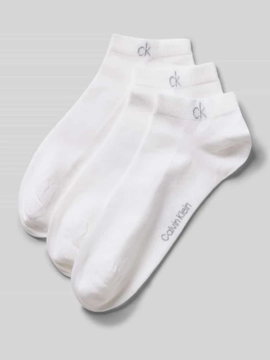 Zdjęcie produktu Skarpety z mieszanki bawełny w zestaw 3 szt. Calvin Klein Biały