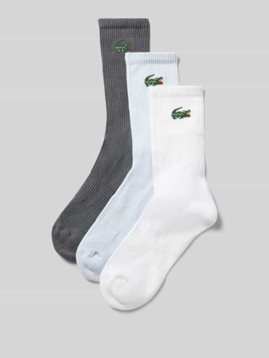 Zdjęcie produktu Skarpety z mieszanki bawełny w zestaw 3 szt. Lacoste Granatowy