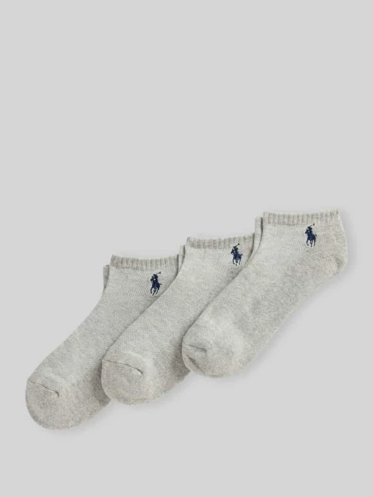Zdjęcie produktu Skarpety z mieszanki bawełny w zestaw 3 szt. Polo Ralph Lauren Jasnoszary