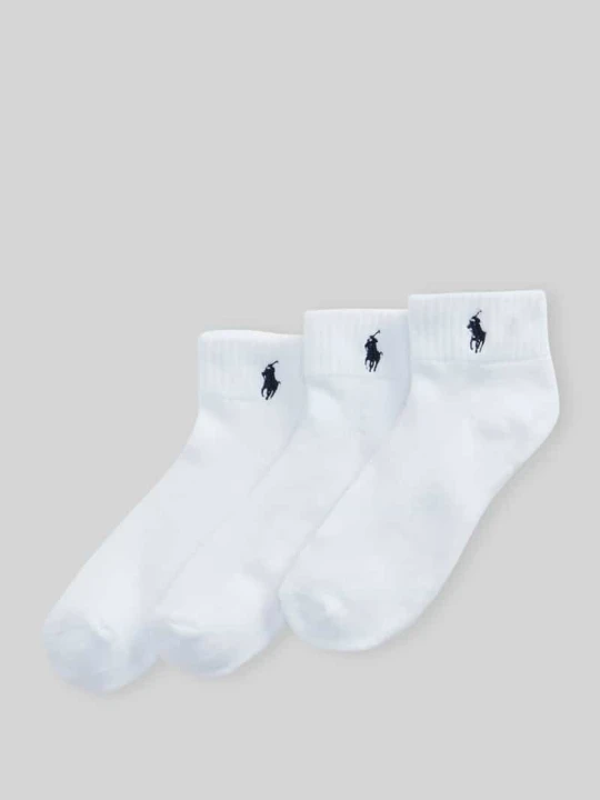 Zdjęcie produktu Skarpety z mieszanki bawełny w zestaw 3 szt. Polo Ralph Lauren Biały