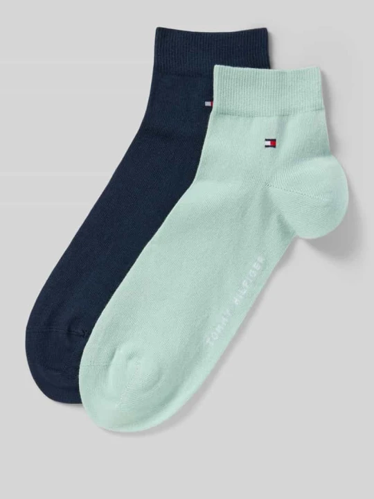 Zdjęcie produktu Skarpety z mieszanki bawełny w zestawie 2 szt. Tommy Hilfiger Miętowy