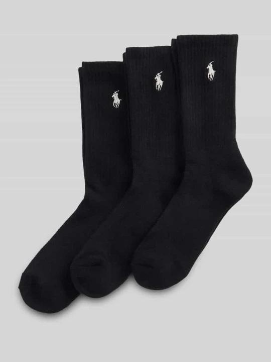 Zdjęcie produktu Skarpetka w 3-paku z mieszanki bawełny Polo Ralph Lauren Czarny