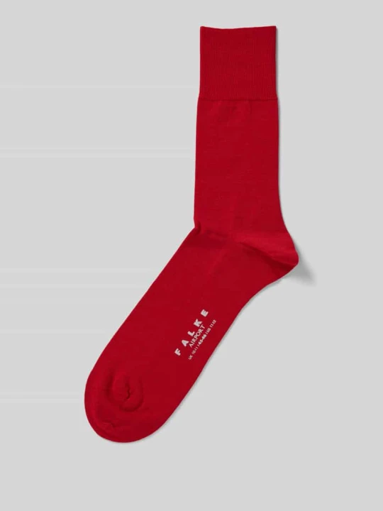 Zdjęcie produktu Skarpety z mieszanki żywej wełny model ‘Airport Sock’ Falke Czerwony