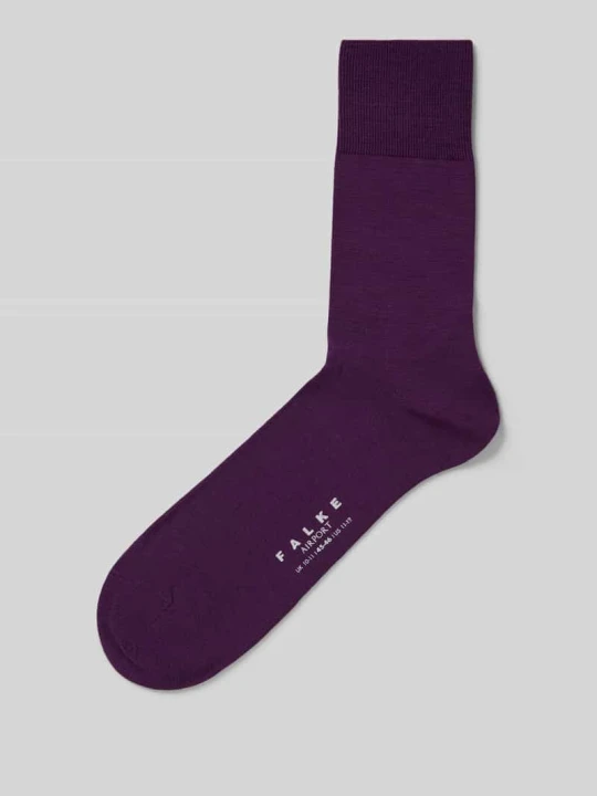 Zdjęcie produktu Skarpety z mieszanki żywej wełny model ‘Airport Sock’ Falke Ciemnoczerwony