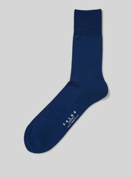 Zdjęcie produktu Skarpety z mieszanki żywej wełny model ‘Airport Sock’ Falke Ciemnoniebieski
