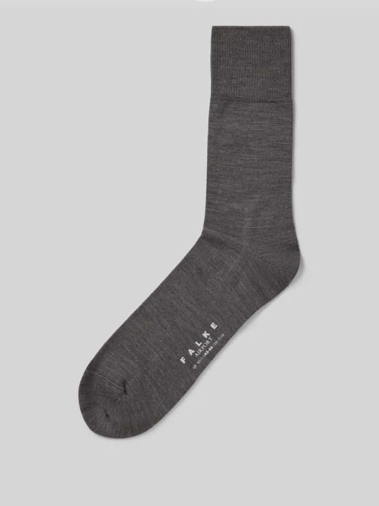 Zdjęcie produktu Skarpety z mieszanki żywej wełny model ‘Airport Sock’ Falke Antracytowy