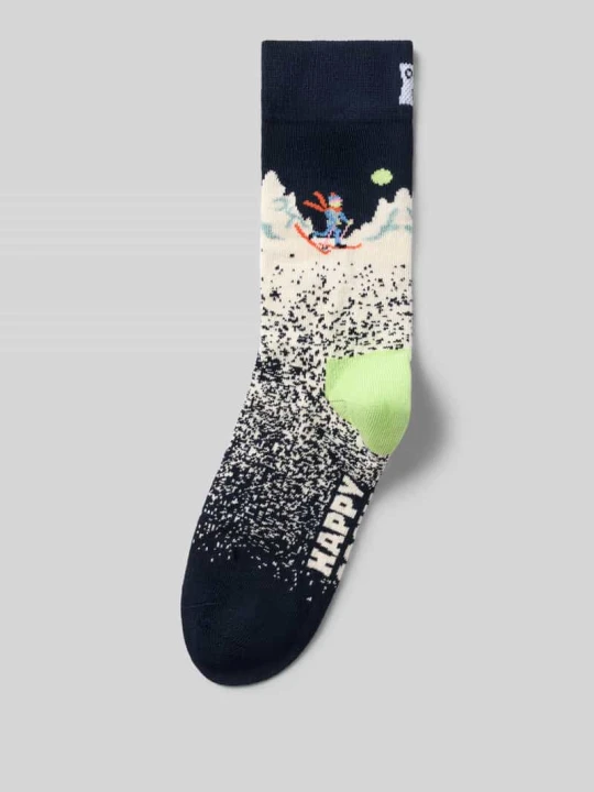 Zdjęcie produktu Skarpety z motywem nart Happy Socks Ciemnoniebieski