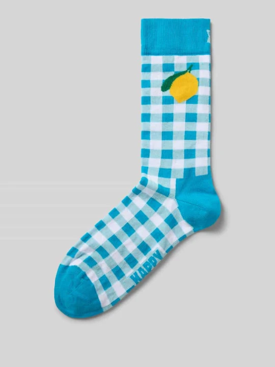 Zdjęcie produktu skarpety z nadrukiem z logo Happy Socks Jasnoniebieski