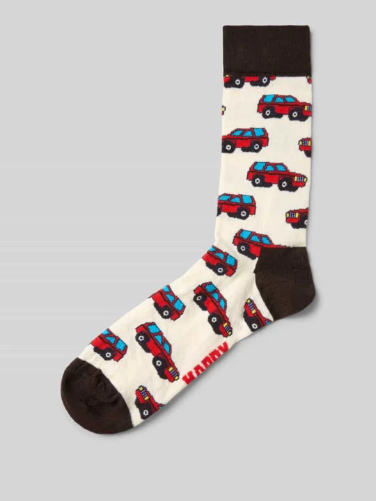 Zdjęcie produktu skarpety z nadrukiem z logo Happy Socks Czarny