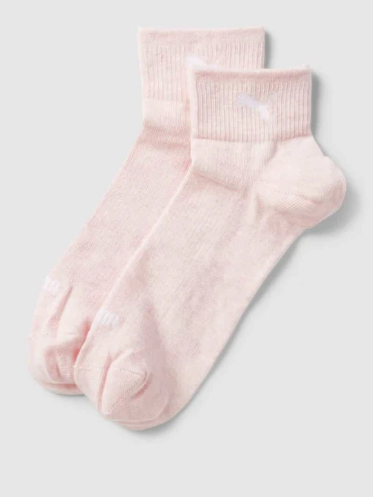 Zdjęcie produktu Skarpety z nadrukiem z logo w zestawie 2 szt. Puma Różowawy melanż