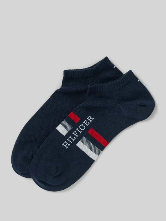 Zdjęcie produktu Skarpety do sneakersów z detalem z logo w zestaw 2 szt. Tommy Hilfiger Granatowy