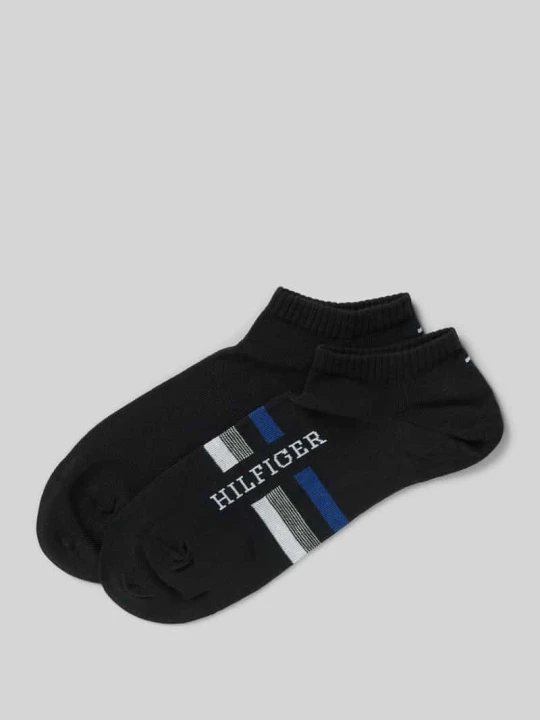 Zdjęcie produktu Skarpety do sneakersów z detalem z logo w zestaw 2 szt. Tommy Hilfiger Czarny