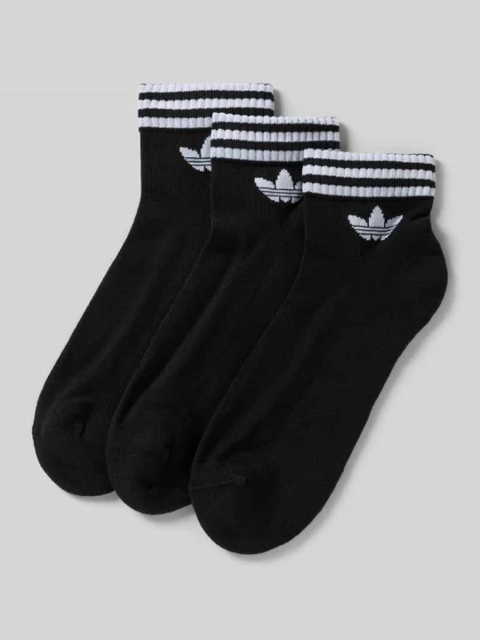 Zdjęcie produktu Skarpety do sneakersów z nadrukiem z logo w zestawie 3 szt. adidas Originals Czarny