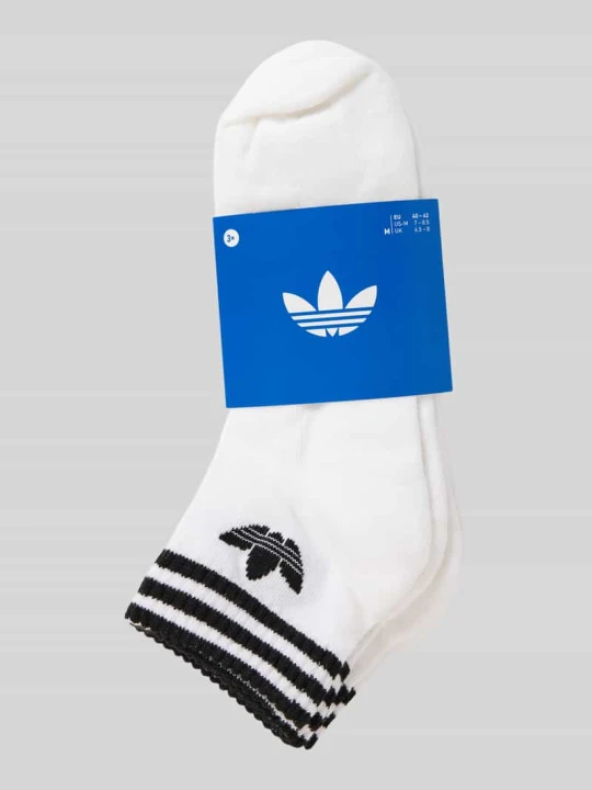 Zdjęcie produktu Skarpety do sneakersów z nadrukiem z logo w zestawie 3 szt. adidas Originals Biały