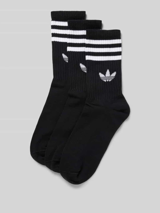 Zdjęcie produktu Skarpety z nadrukiem z logo w zestawie 3 szt. adidas Originals Czarny