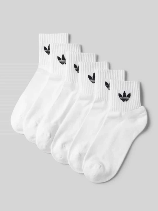 Zdjęcie produktu Skarpety z nadrukiem z logo w zestawie 6 szt. adidas Originals Biały