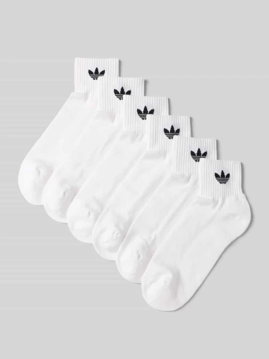 Zdjęcie produktu Skarpety z nadrukiem z logo w zestawie 6 szt. adidas Originals Biały