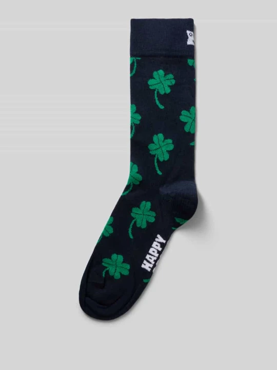 Zdjęcie produktu Skarpety z nadrukiem z motywem na całej powierzchni Happy Socks Ciemnoniebieski