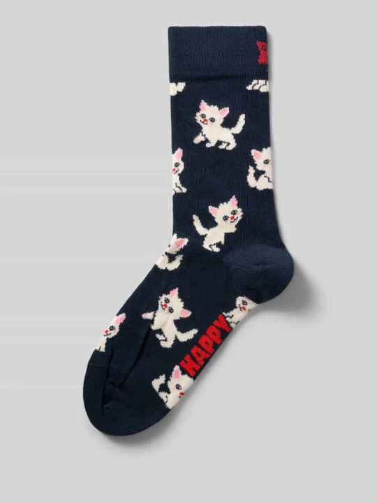 Zdjęcie produktu Skarpety z nadrukiem z motywem na całej powierzchni Happy Socks Czarny