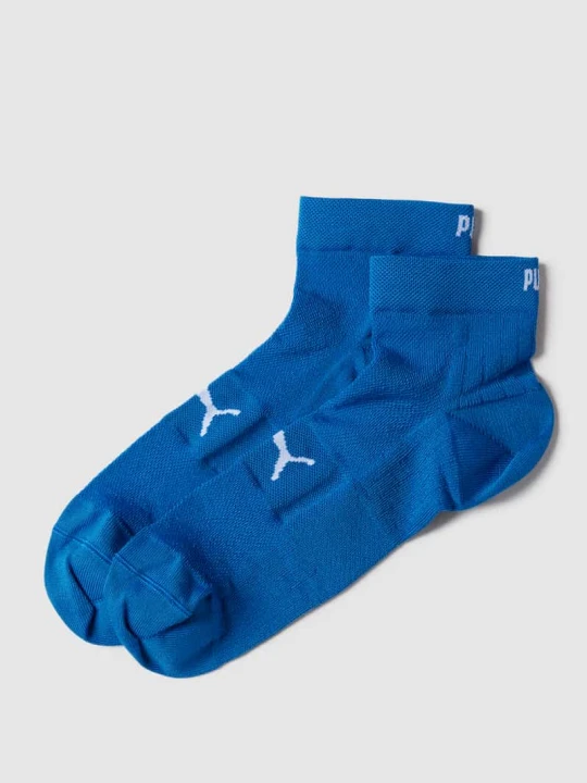 Zdjęcie produktu Skarpety z wplecionymi detale z logo w zestaw 2 szt. model 'Quarter' Puma Królewski niebieski