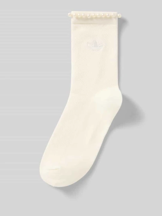 Zdjęcie produktu Skarpety z ozdobnymi perełkami model 'PEARLS' adidas Originals Biały