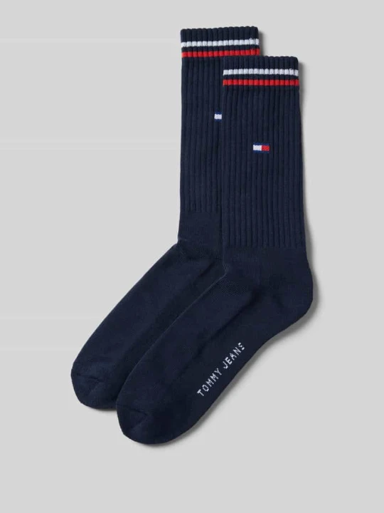 Zdjęcie produktu Skarpety z paskami w kontrastowym kolorze w zestawie 2 szt. Tommy Hilfiger