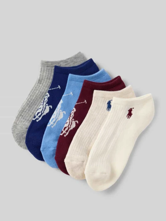 Zdjęcie produktu Skarpety z podparciem łuku stopy w zestawie 6 par Polo Ralph Lauren Biały