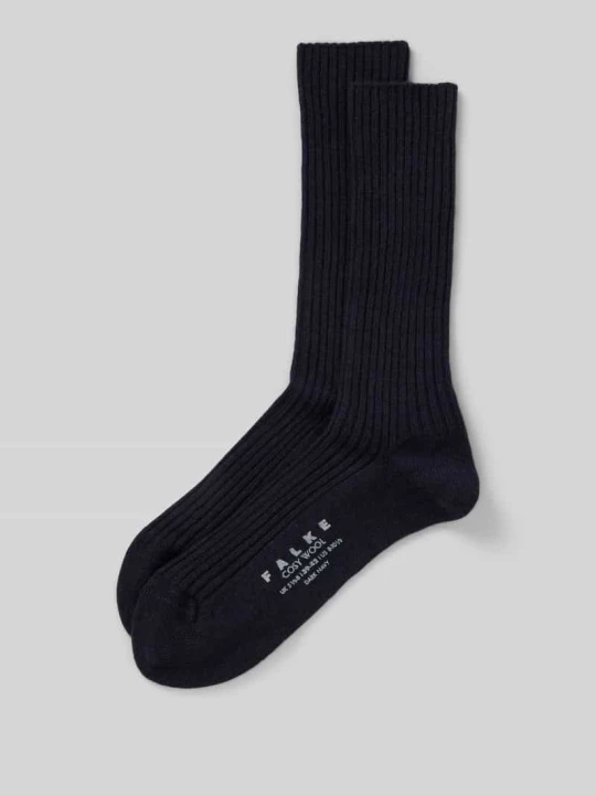Zdjęcie produktu Skarpety z Mieszanka wełny z dodatkiem kaszmiru Model 'COSY' Falke Ciemnoniebieski