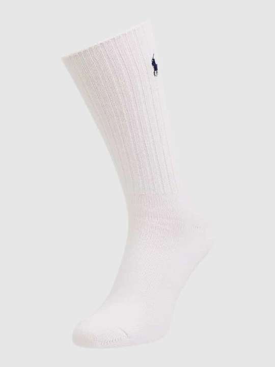 Zdjęcie produktu Skarpety z wyhaftowanym logo model ‘CREW SOCK’ Polo Ralph Lauren Biały