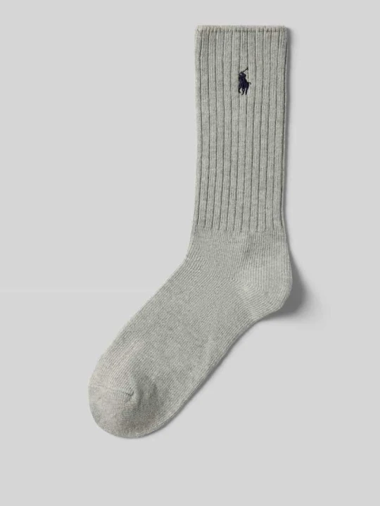 Zdjęcie produktu Skarpety z wyhaftowanym logo model ‘CREW SOCK’ Polo Ralph Lauren Jasnoszary