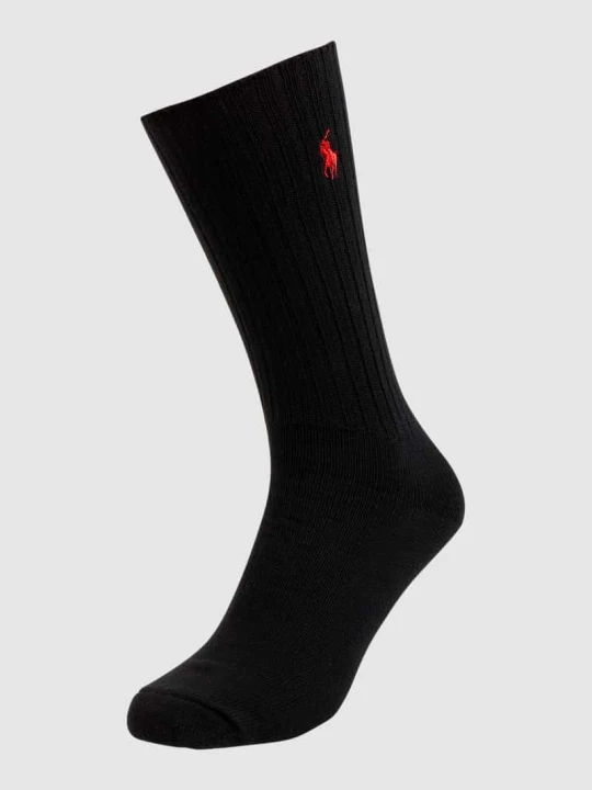Zdjęcie produktu Skarpety z wyhaftowanym logo model ‘CREW SOCK’ Polo Ralph Lauren Czarny