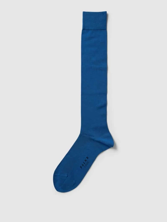 Zdjęcie produktu Podkolanówki z wyhaftowanym logo model 'Tiago' Falke Oceaniczny