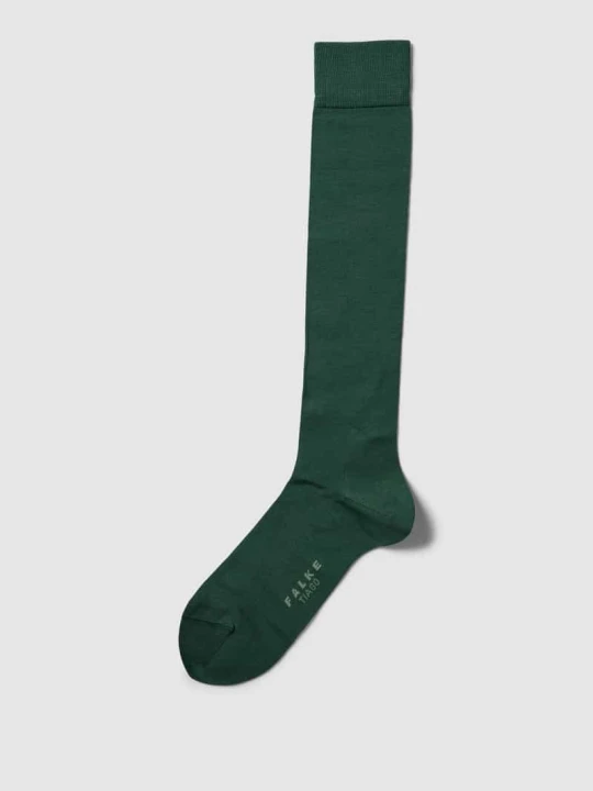 Zdjęcie produktu Podkolanówki z wyhaftowanym logo model 'Tiago' Falke Ciemnozielony