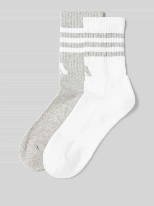 Zdjęcie produktu Skarpety z wyhaftowanym logo w zestawie 2 szt. Adidas Biały