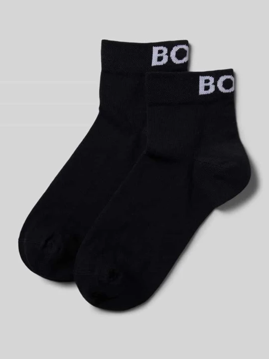 Zdjęcie produktu Skarpety do sneakersów z wyhaftowanym logo w zestawie 2 szt. Boss Czarny