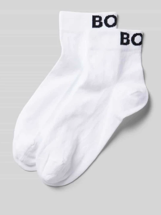 Zdjęcie produktu Skarpety do sneakersów z wyhaftowanym logo w zestawie 2 szt. Boss Biały