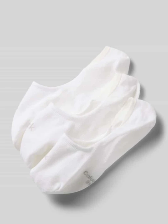 Zdjęcie produktu Stopki z wyhaftowanym logo Model 'Footie' w Zestaw 3 szt. Calvin Klein Biały
