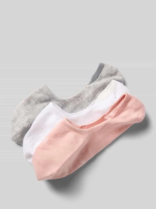 Zdjęcie produktu Stopki z wyhaftowanym logo Model 'Footie' w Zestaw 3 szt. Calvin Klein Jasnoróżowy