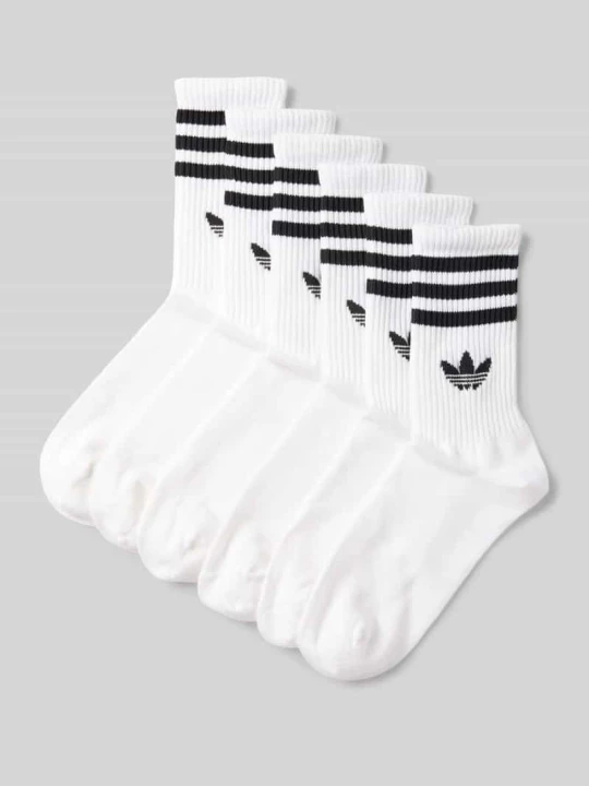 Zdjęcie produktu Skarpety z wyhaftowanym logo w zestawie 6 szt. model ‘Crew’ adidas Originals Biały