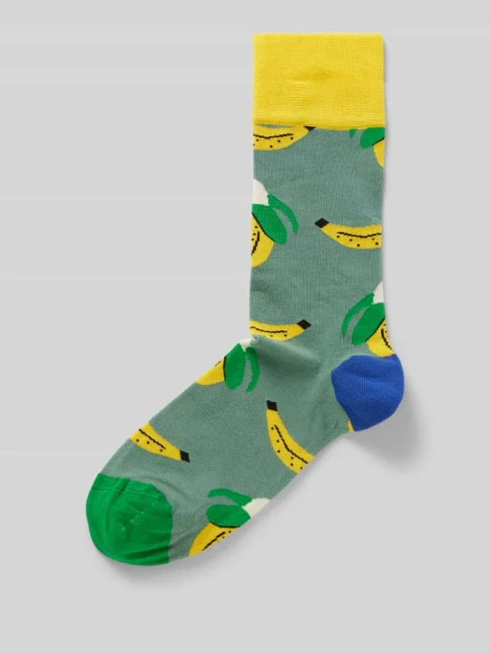 Zdjęcie produktu Skarpety z wyhaftowanym motywem model ‘Peeled Banana’ DillySocks Grafitowy