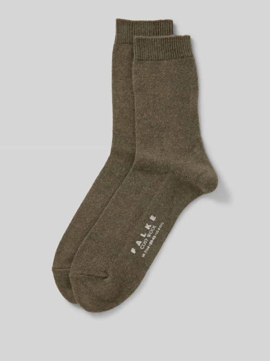 Zdjęcie produktu Skarpety z wysokiej jakości mieszanki wełny i kaszmiru model ‘COSY WOOL’ Falke Oliwkowy