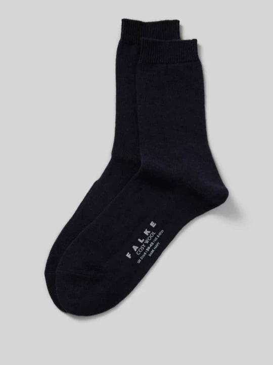 Zdjęcie produktu Skarpety z wysokiej jakości mieszanki wełny i kaszmiru model ‘COSY WOOL’ Falke Ciemnoniebieski