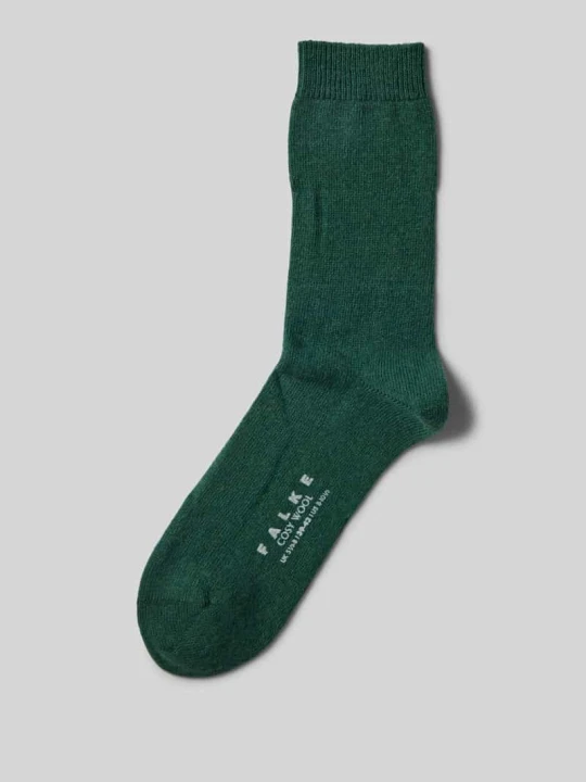 Zdjęcie produktu Skarpety z wysokiej jakości mieszanki wełny i kaszmiru model ‘COSY WOOL’ Falke Ciemnozielony