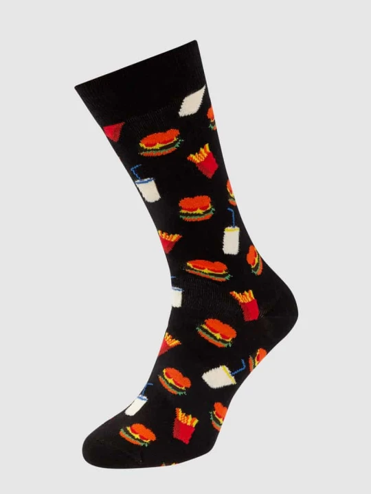 Zdjęcie produktu skarpety z wzorem na całej powierzchni Happy Socks Czarny